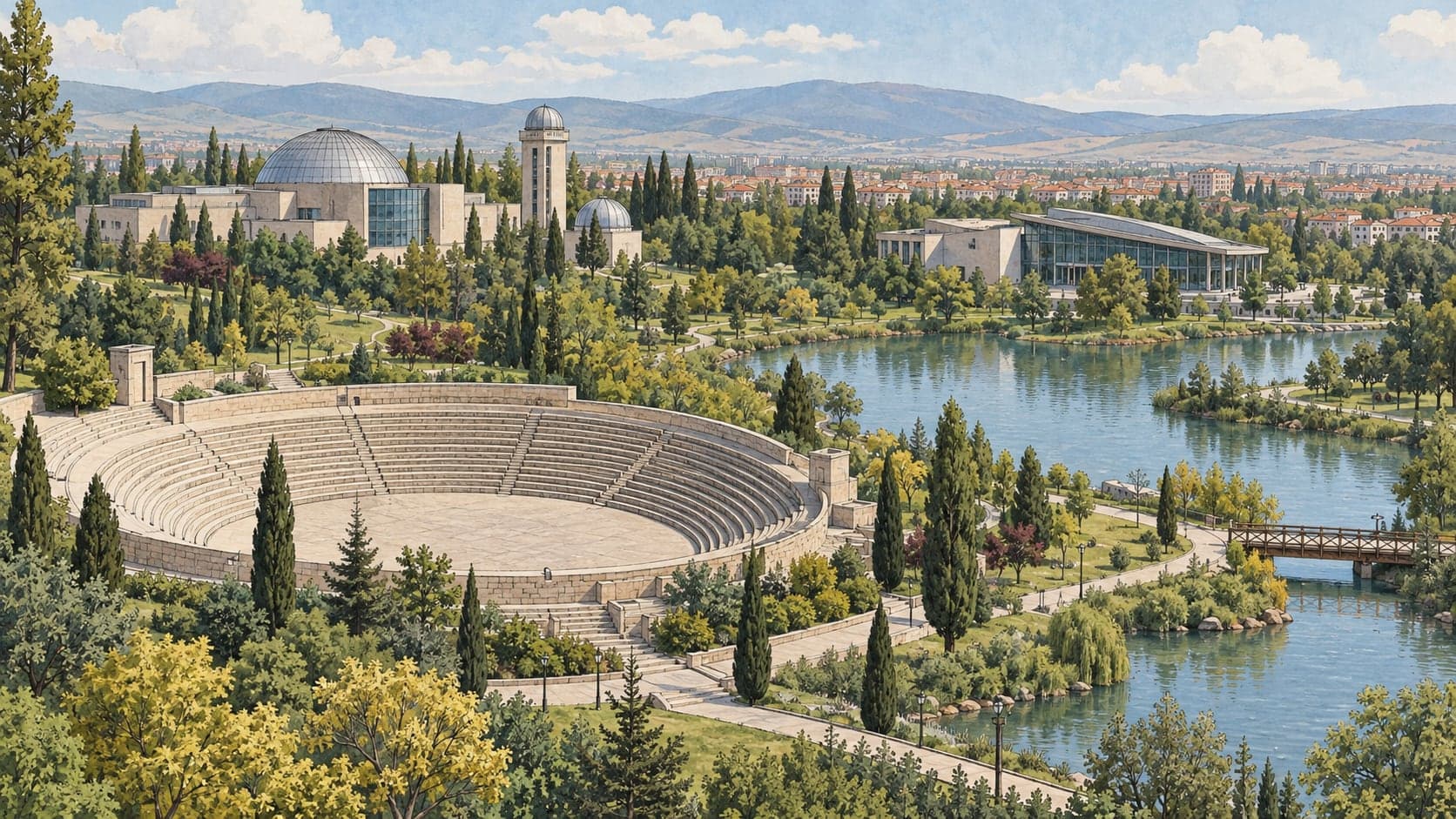 Illustration of Science Culture and Art Park, Eskişehir