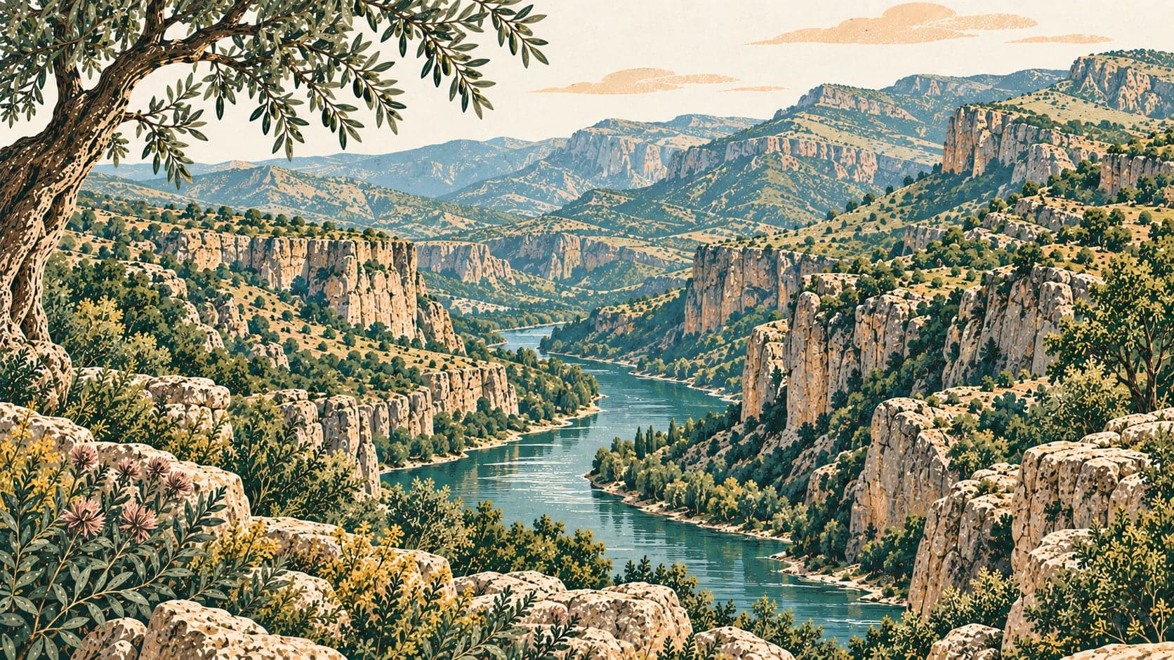 Illustration of Botan Vadisi Milli Parkı, Siirt