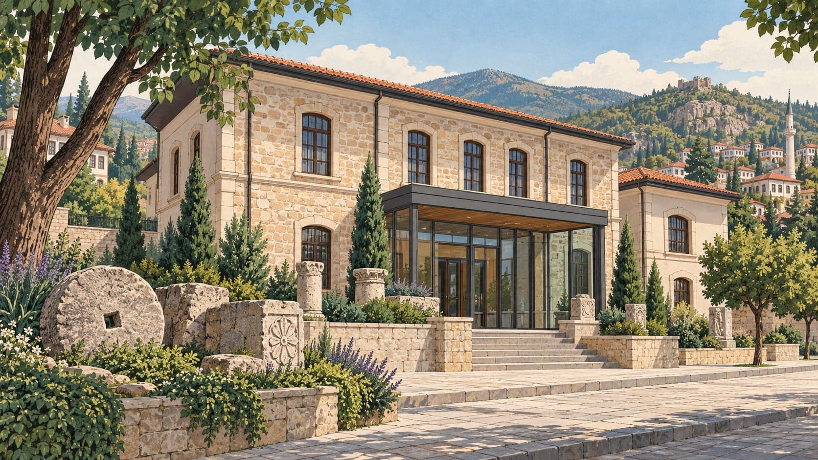Illustration of Bozüyük City Museum and Archive, Bilecik