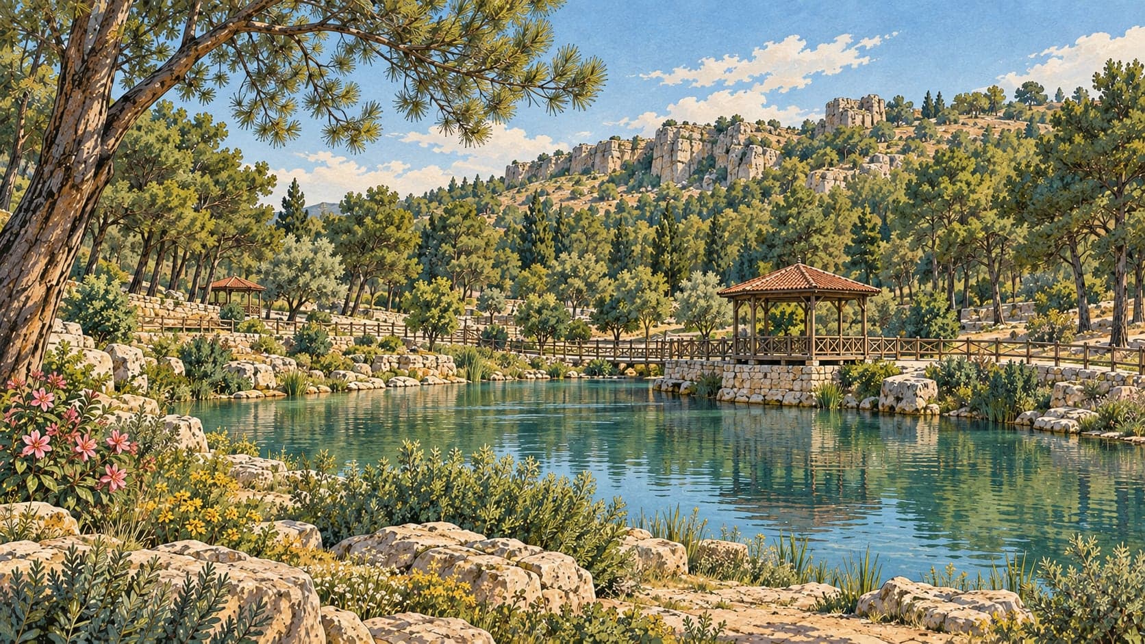 Burç Nature Park çizimi, Gaziantep