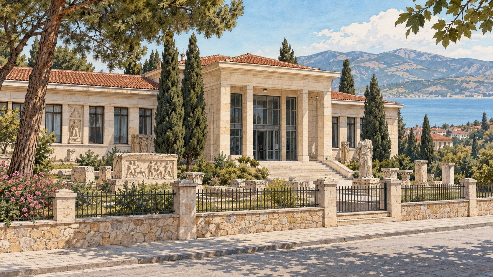 Illustration of Burdur Museum, Burdur