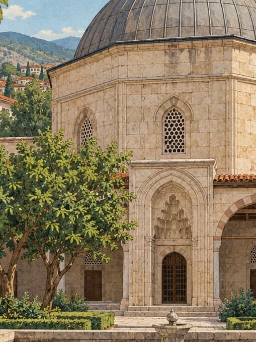 Illustration of Burgaç Hatun (Bibi Hatun) Tomb, Tokat