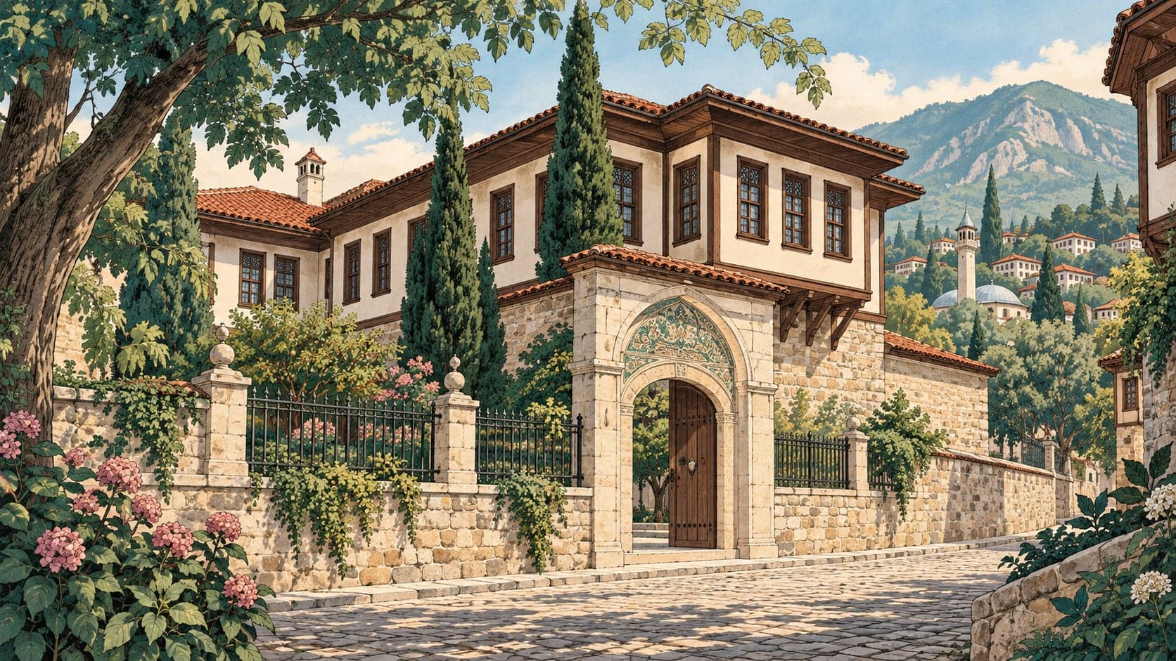 Illustration of Bursa Life Culture Museum, Bursa