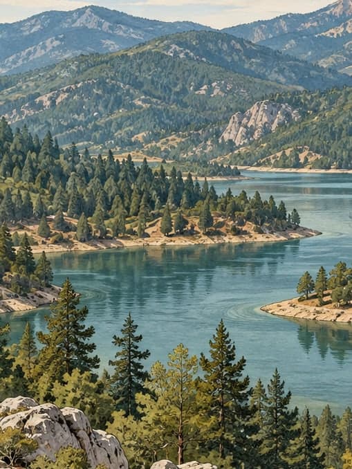 Illustration of Çakıroluk Nature Conservation Area, Denizli