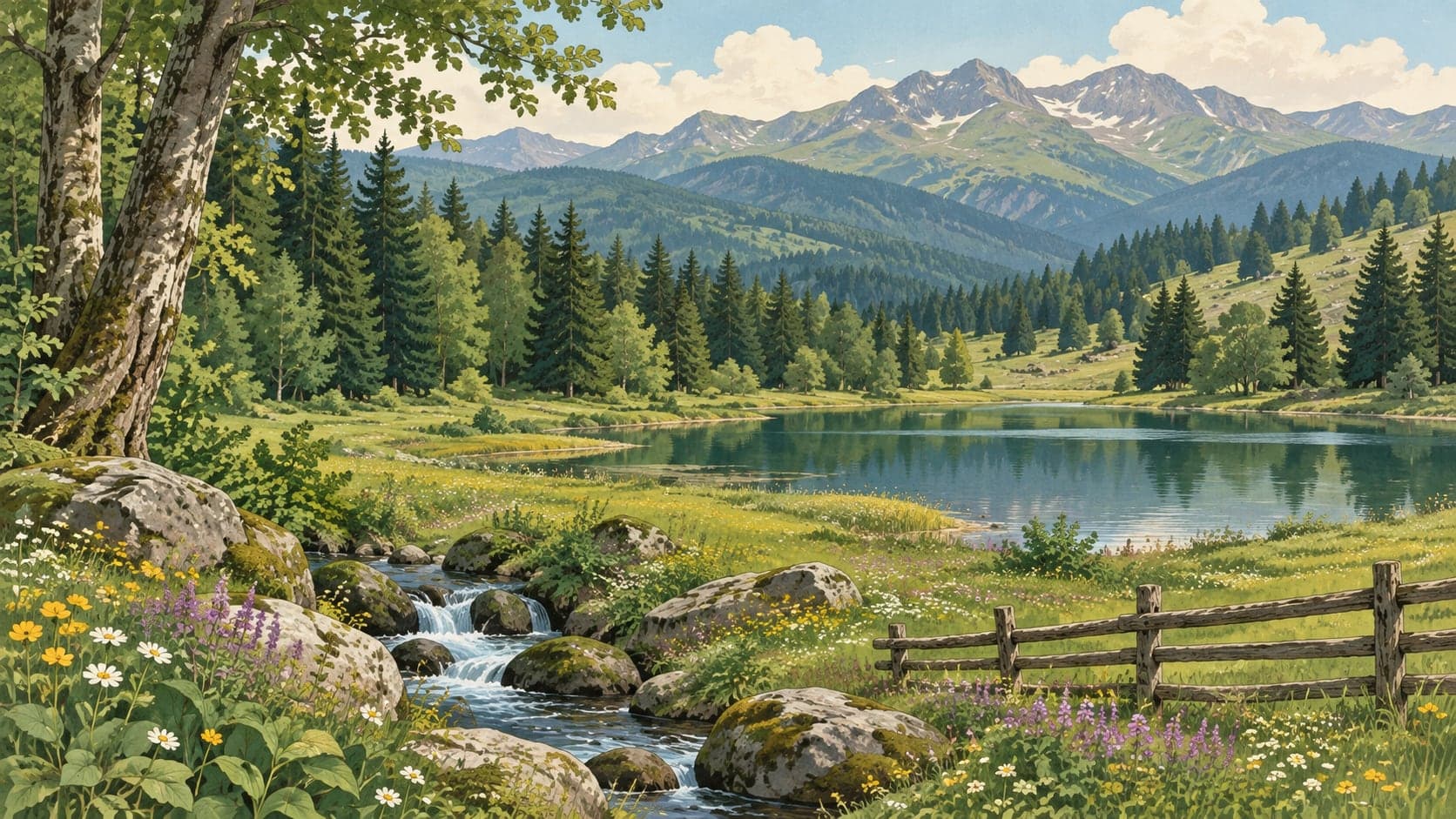 Illustration of Çalcamili Nature Park, Trabzon