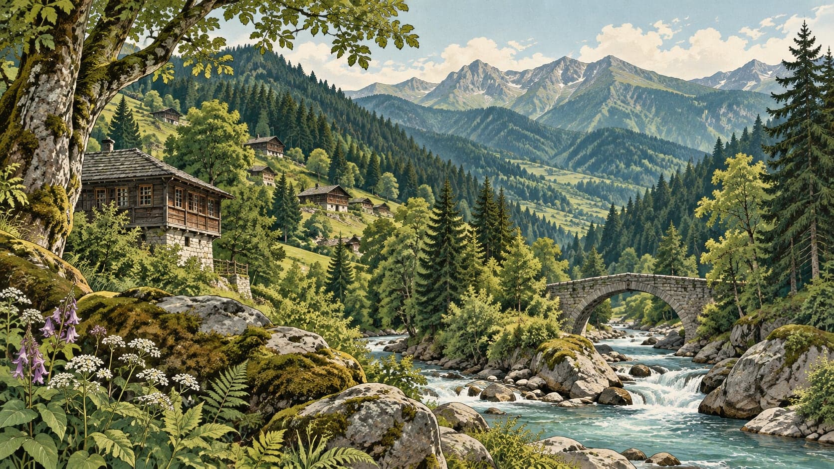 Illustration of Camili Biosphere Reserve, Artvin