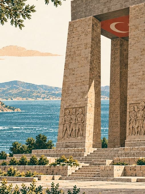 Illustration of Çanakkale Şehitler Abidesi, Çanakkale