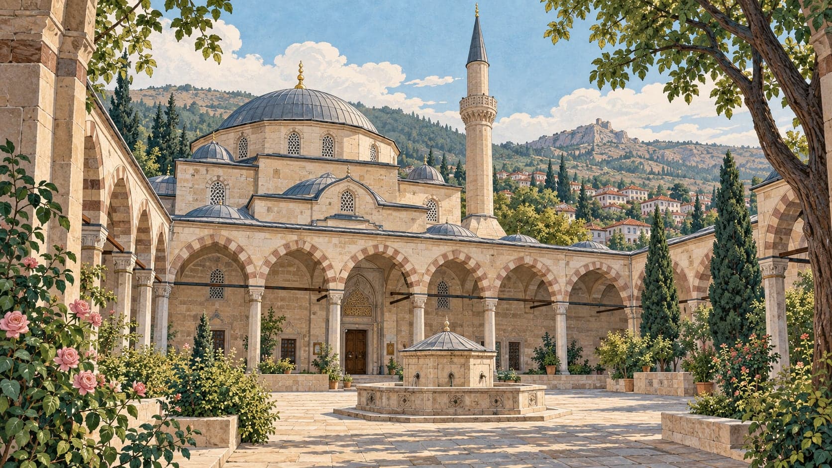 Illustration of Cevahir Ali Efendi Mosque, Yozgat
