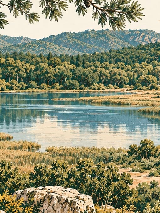 Illustration of Çilingoz Nature Park, İstanbul