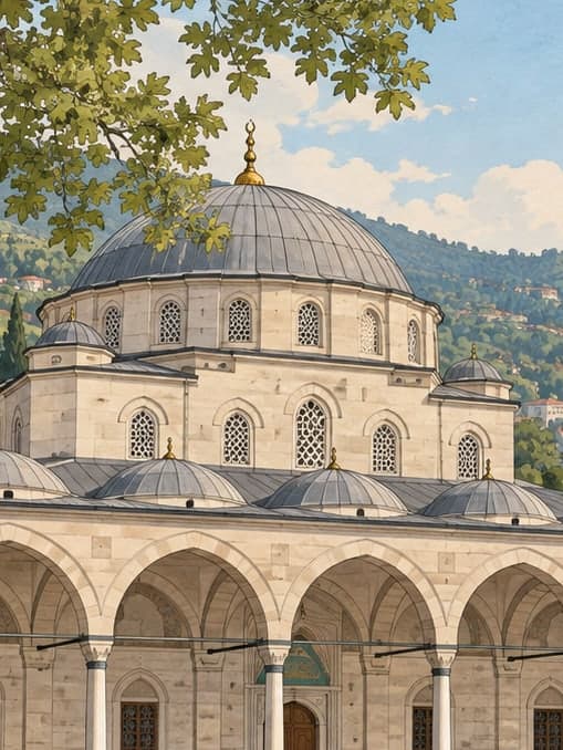 Illustration of Çınarlar Mosque, Giresun