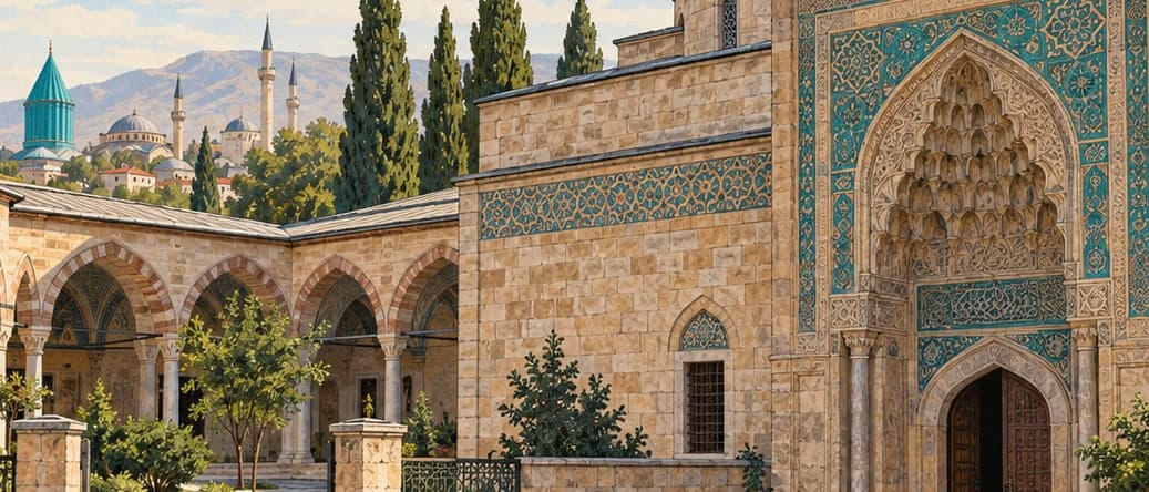 Illustration of Tile Works Museum (Karatay Museum), Konya
