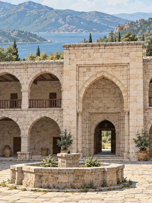 Illustration of Çöllüoğlu Caravanserai, Muğla