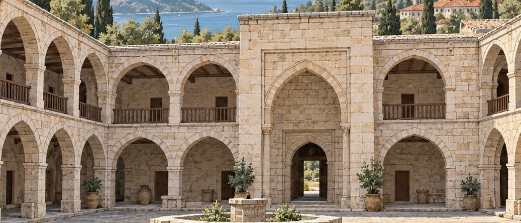 Illustration of Çöllüoğlu Caravanserai, Muğla