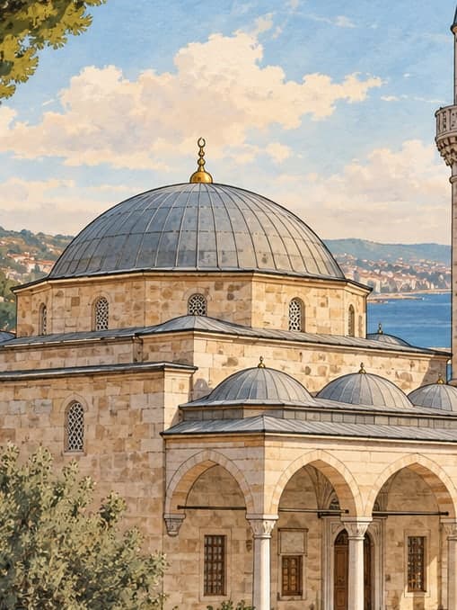 Illustration of Çorumi Mustafa Bey Mosque, Tekirdağ