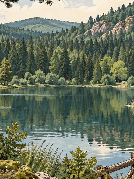 Illustration of Çubuk Karagöl Nature Park, Ankara