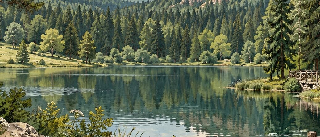 Illustration of Çubuk Karagöl Nature Park, Ankara