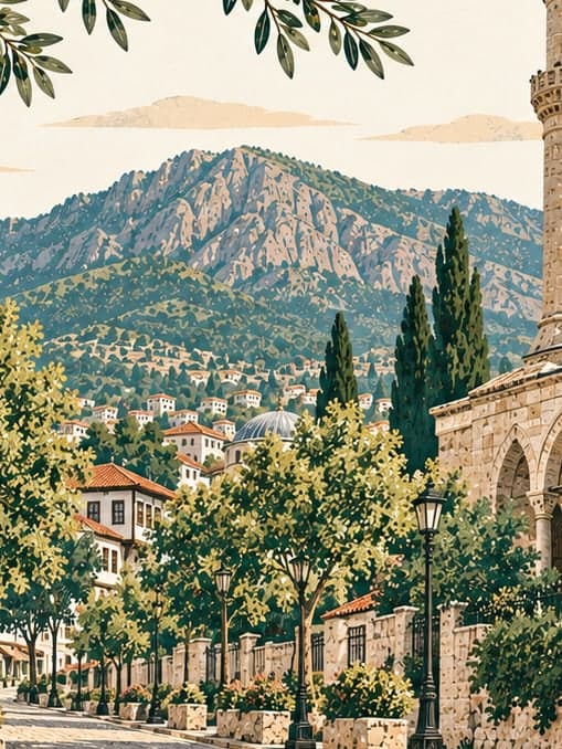 Illustration of Cumhuriyet Caddesi, Bursa