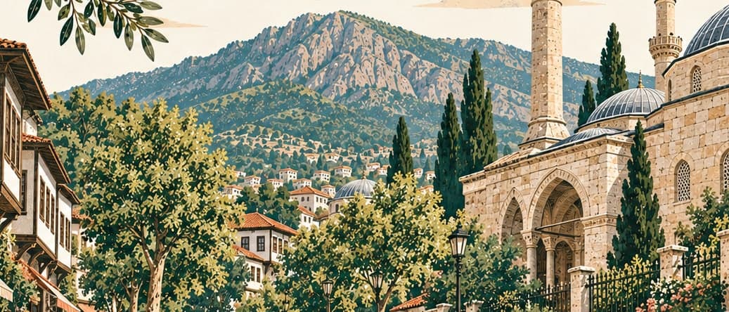 Illustration of Cumhuriyet Caddesi, Bursa