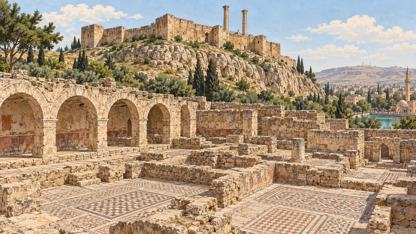 Illustration of Dağlık Frigya Porsuk Valley, Eskişehir