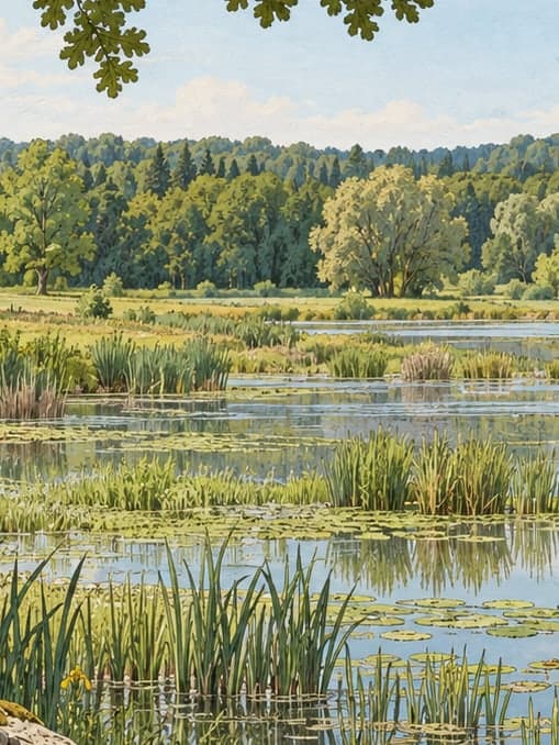 Illustration of Danişment Nature Park, Edirne