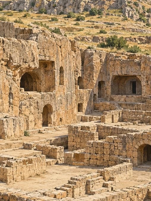 Illustration of Dara Archaeological Site, Mardin
