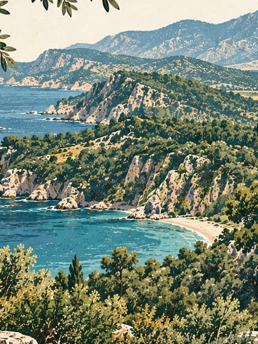 Illustration of Dilek Y. – B. Menderes D. National Park, Aydın