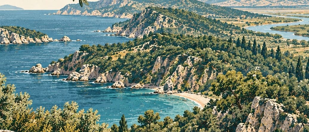 Illustration of Dilek Y. – B. Menderes D. National Park, Aydın