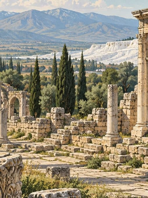 Illustration of Dionysopolis Ancient Cities, Denizli