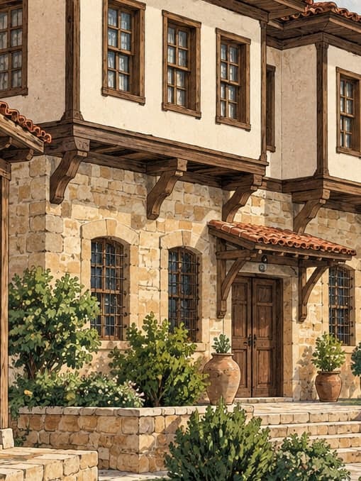Illustration of Dokur House, Uşak
