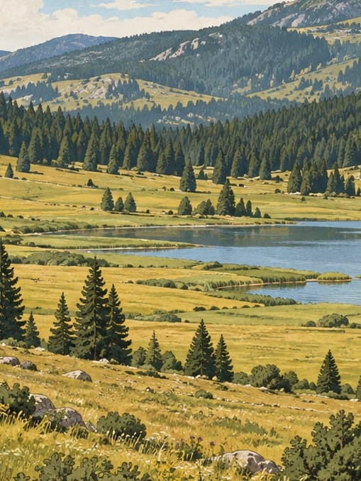 Illustration of Eğriova Nature Park, Ankara