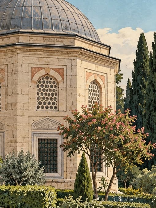 Illustration of Ekmekçi Ahmed Paşa Tomb, İstanbul