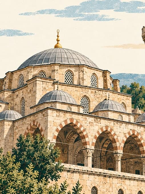 Illustration of Eski Cami, Edirne