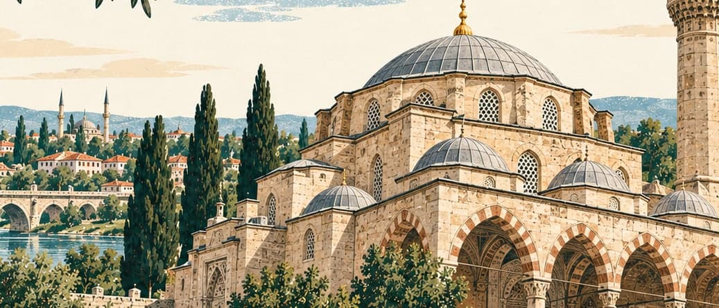 Illustration of Eski Cami, Edirne