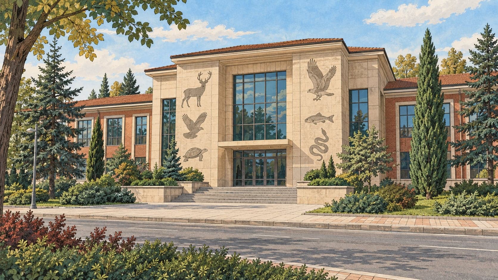 Illustration of ESOGÜ Zooloji Museum, Eskişehir