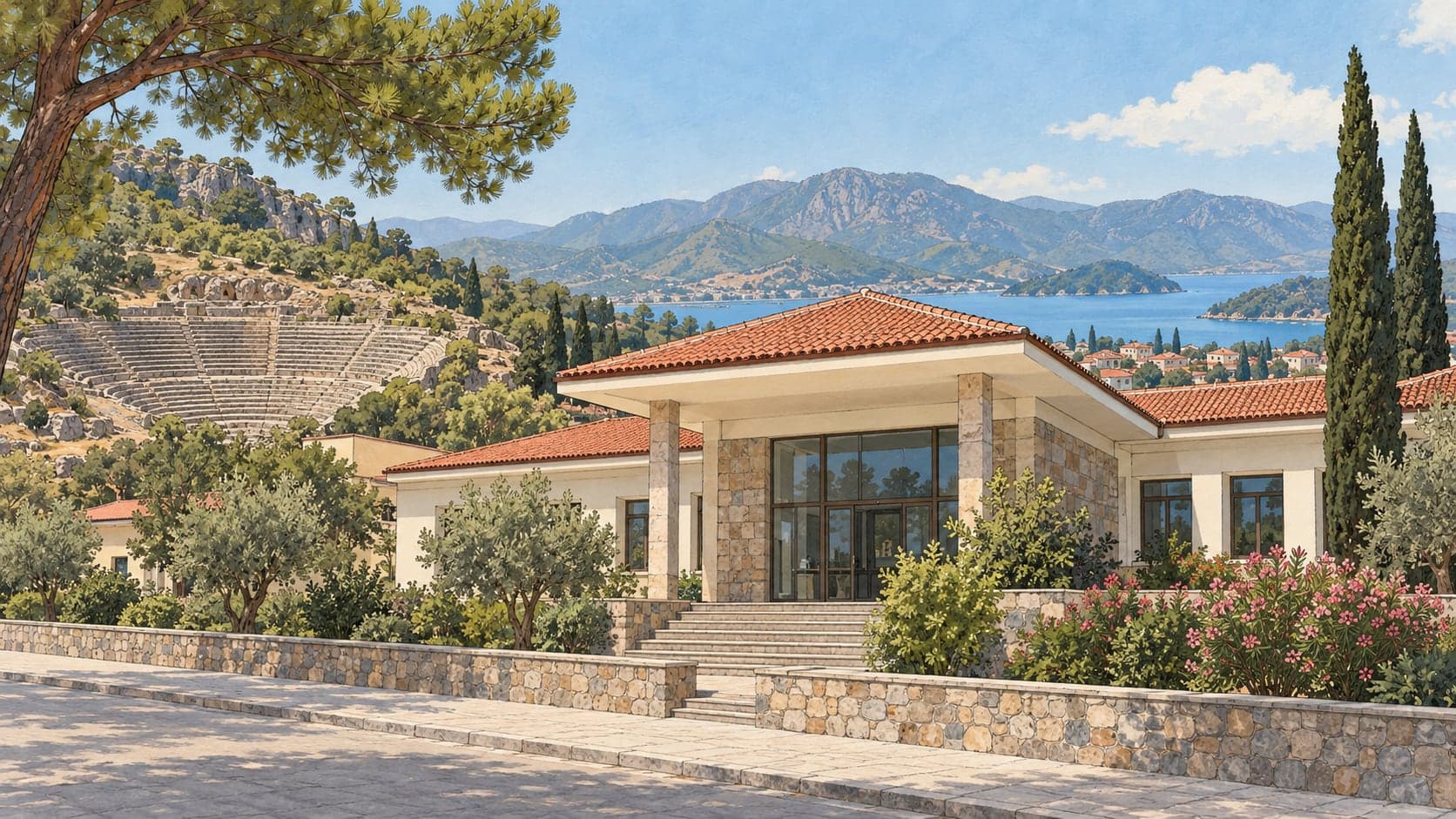 Illustration of Fethiye Museum, Muğla