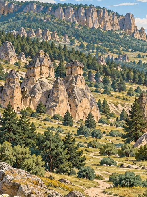 Illustration of Phrygian Valley Nature Park, Afyonkarahisar