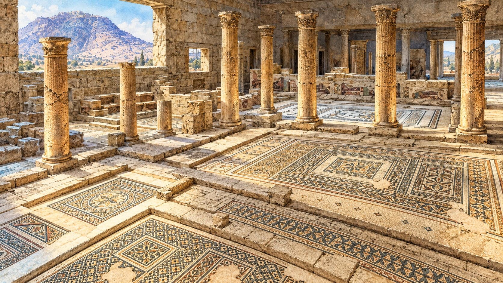 Gaziantep Zeugma Mosaic Museum çizimi, Gaziantep