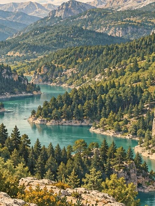 Illustration of Geben Valley National Park, Kahramanmaraş