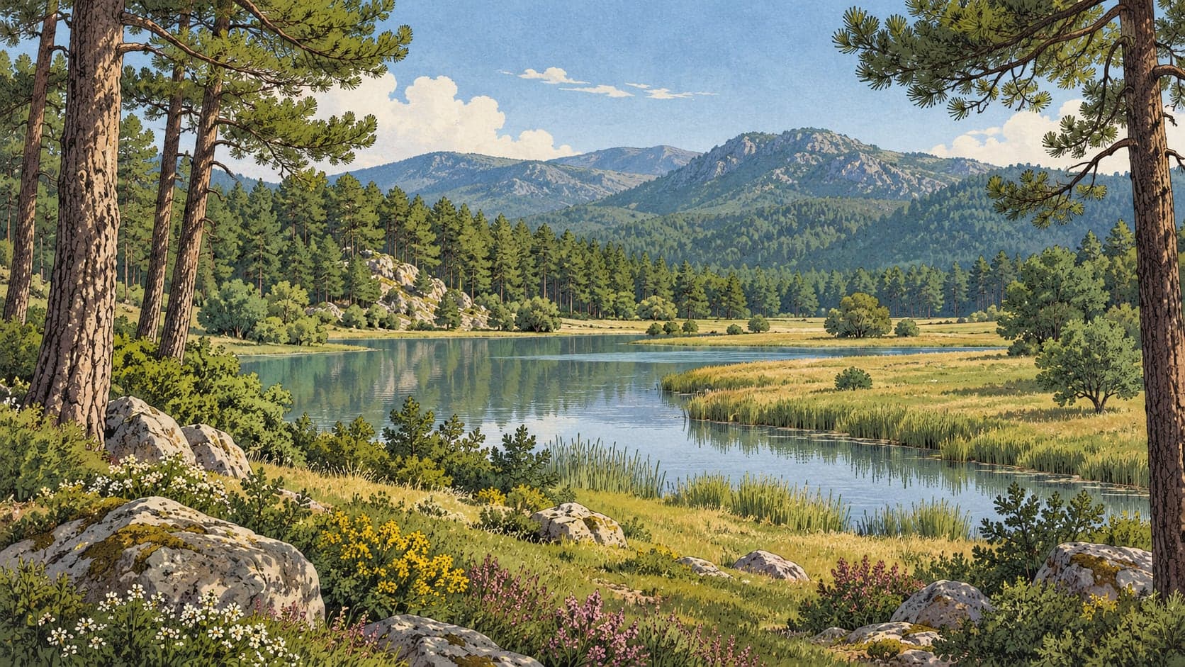 Illustration of Gençlik Nature Park, Rize