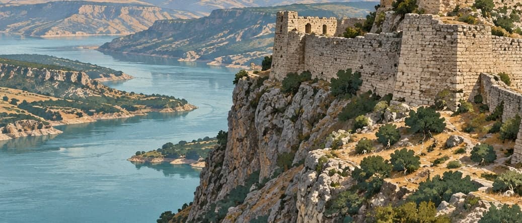 Illustration of Gerger Castle, Adıyaman
