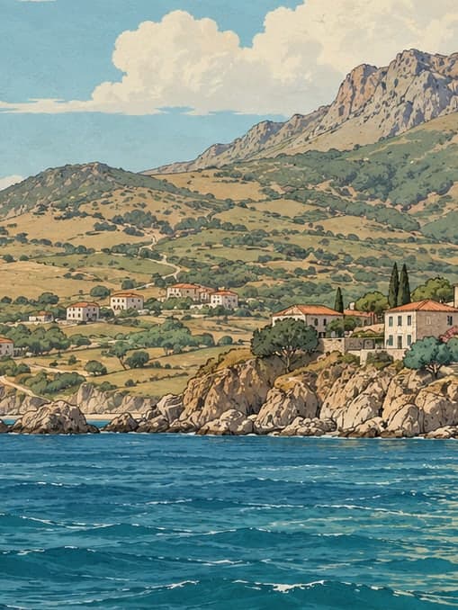 Illustration of Gökçeada, Çanakkale