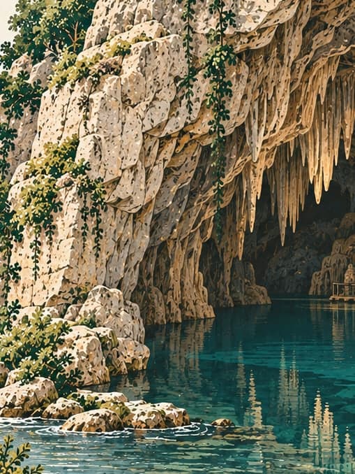 Illustration of Gökgöl Cave, Zonguldak