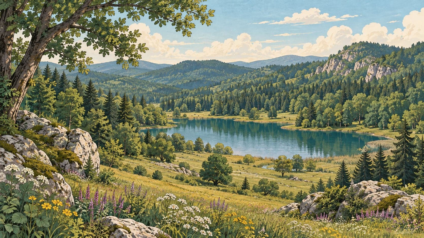 Illustration of Göldağı Nature Park, Zonguldak