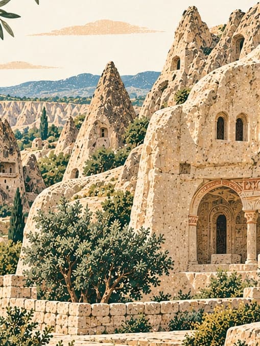 Illustration of Göreme Open Air Museum, Nevşehir