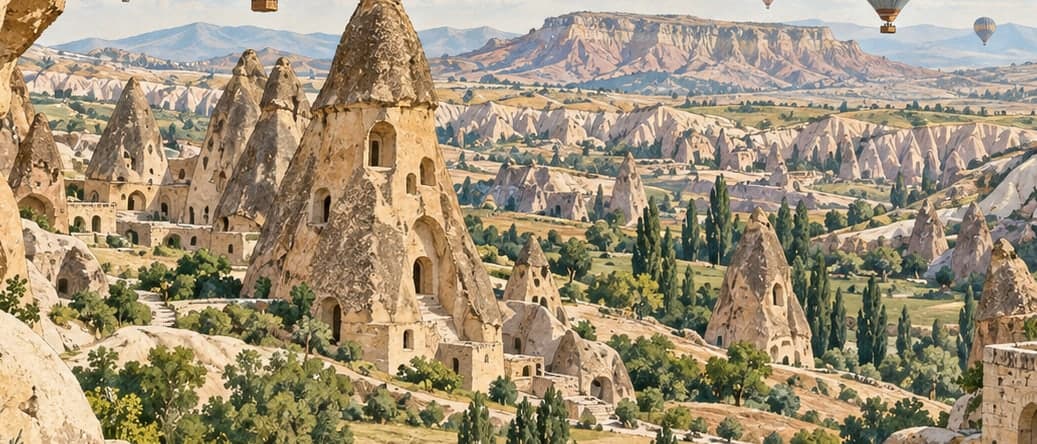 Illustration of Göreme National Park and the Rock Sites of Cappadocia, Nevşehir