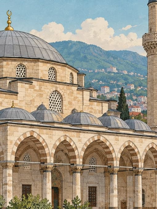 Illustration of Gülbaharhatun Mosque, Trabzon
