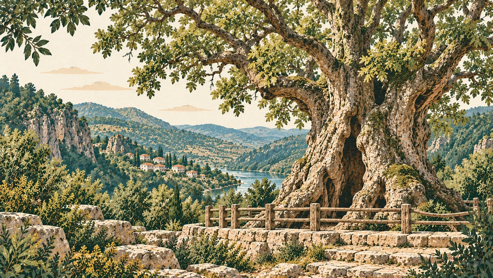Illustration of Gümeli Natural Monument, Zonguldak