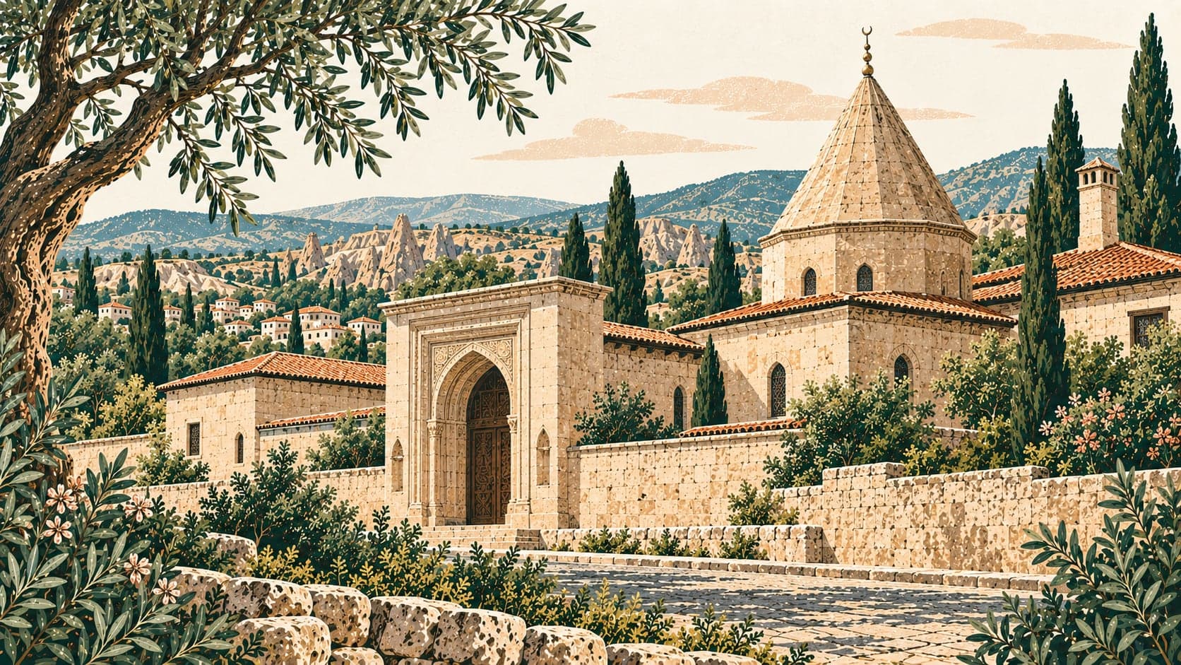 Illustration of Hacı Bektaş Veli Museum, Nevşehir