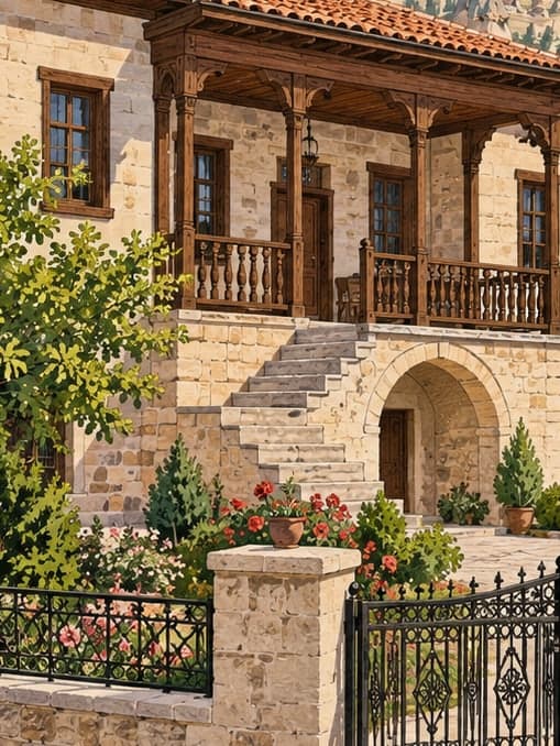 Illustration of Hacıbektaş Atatürk House Museum, Nevşehir