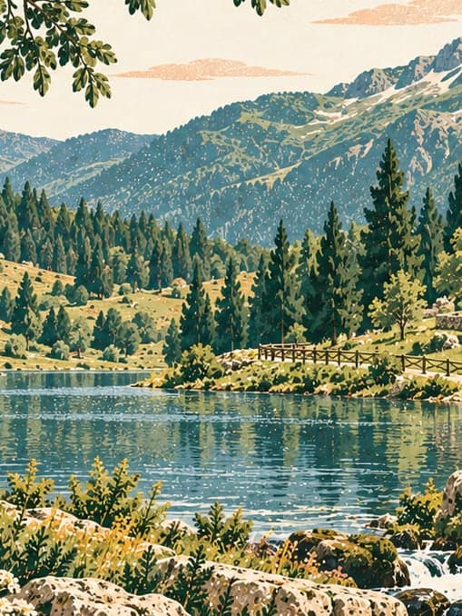 Illustration of Handüzü Nature Park, Rize